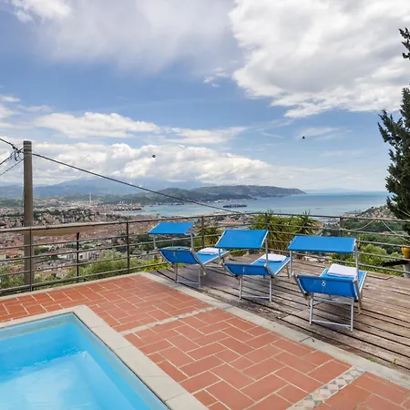 Вилла Le Palme-pool, Garden, Terrace & Sea View *