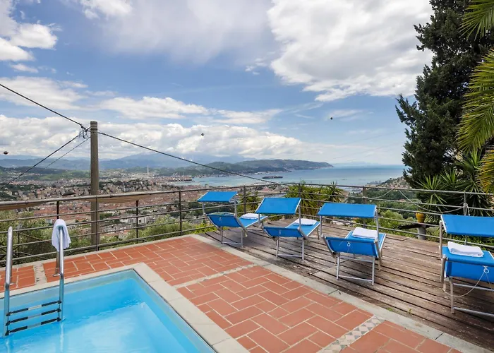 Villa Le Palme-pool, Garden, Terrace & Sea View *